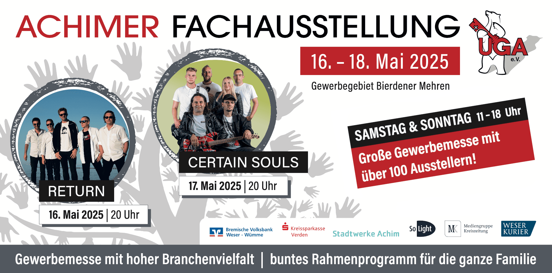 Achimer Fachausstellung vom 16. bis 18. Mai 2025